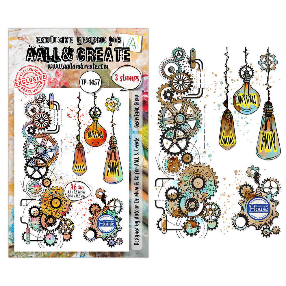 ***Pre-Order*** AALL And Create - A6 Stamp - Gearlight Glow - #1457
