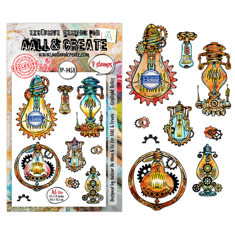 ***Pre-Order*** AALL And Create - A6 Stamp - Coglight Relics - #1458