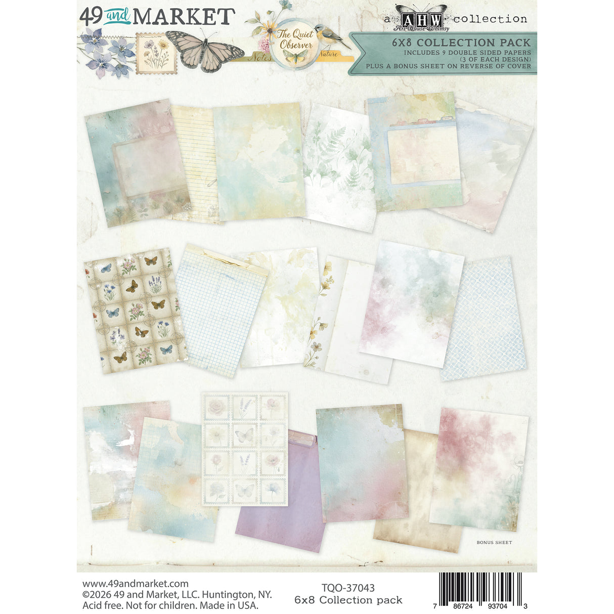 ***Pre-Order*** 49 And Market - The Quiet Observer - Collection Pack 6"X8"