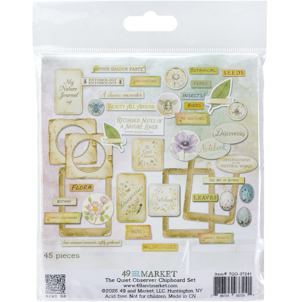 ***Pre-Order*** 49 And Market - The Quiet Observer - Chipboard Set
