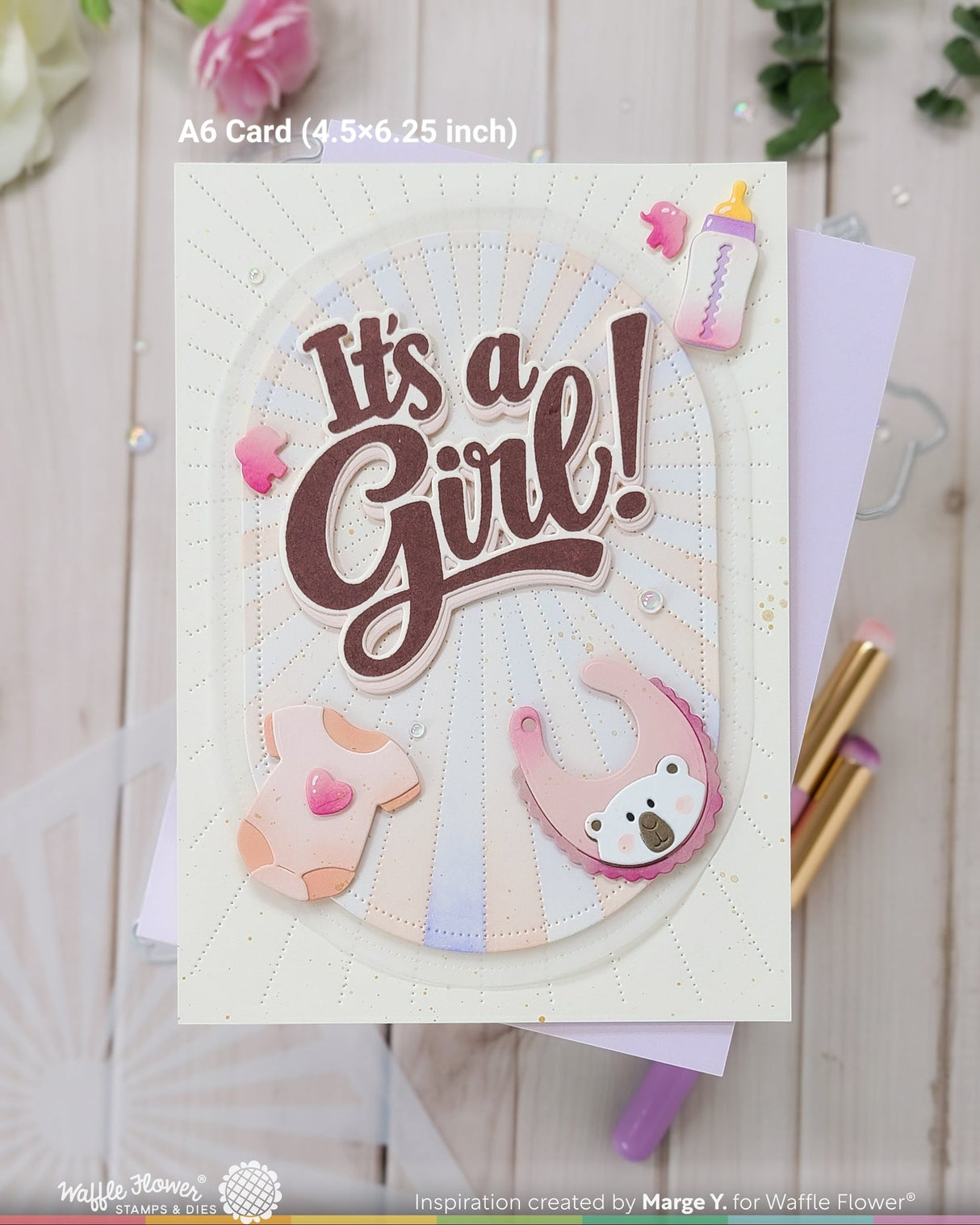 ***Pre-Order*** Waffle Flower - Baby Announcement Sentiments Stamp Set