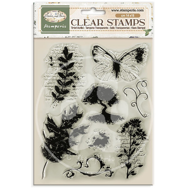 ***Pre-Order*** Stamperia - Decorative Acrylic Stamp Design For Art And Craft Cm 14X18 - Flowers And Poems