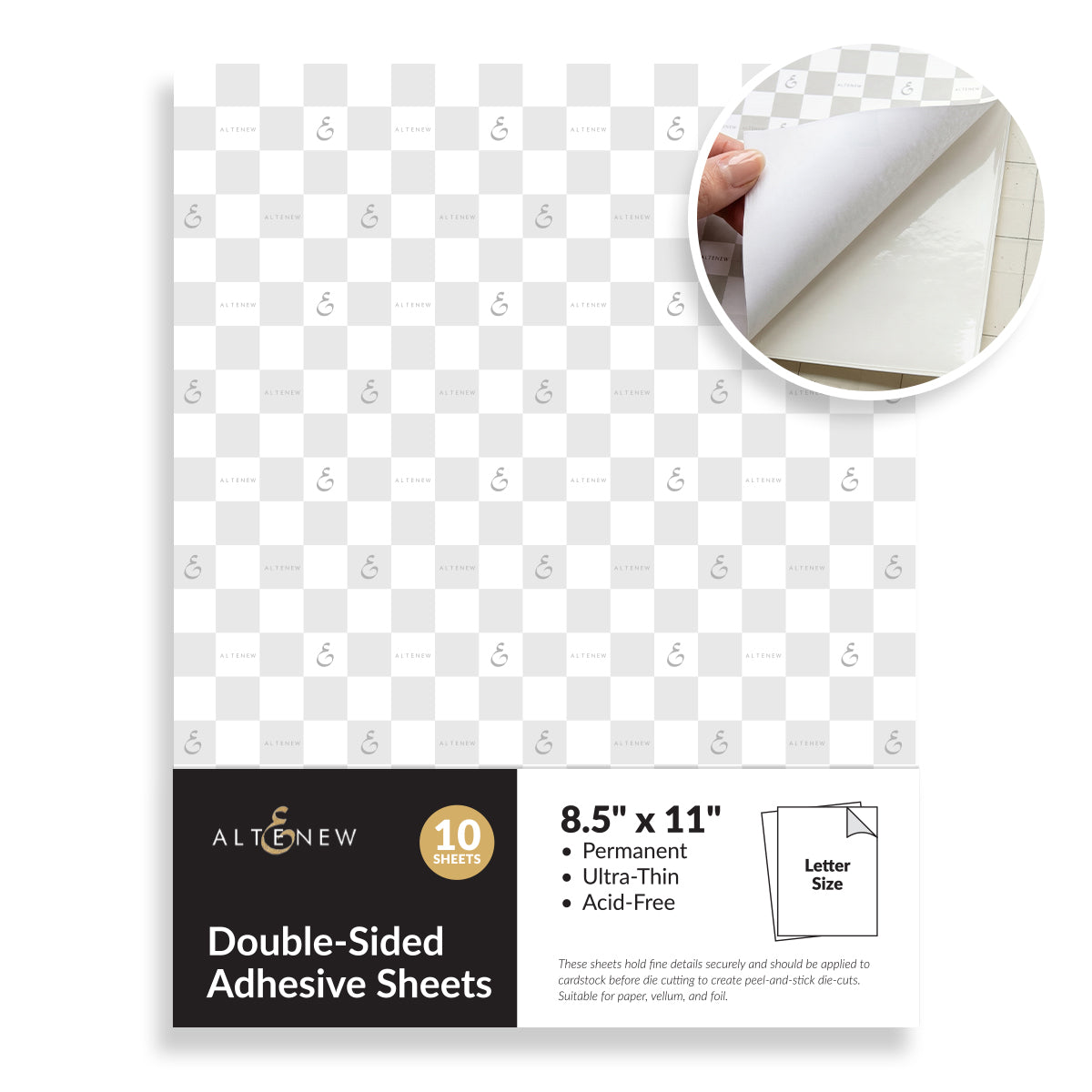 ***Pre-Order*** Altenew - Double-sided Adhesive Sheets - 8.5" x 11" (10 sheets/set)