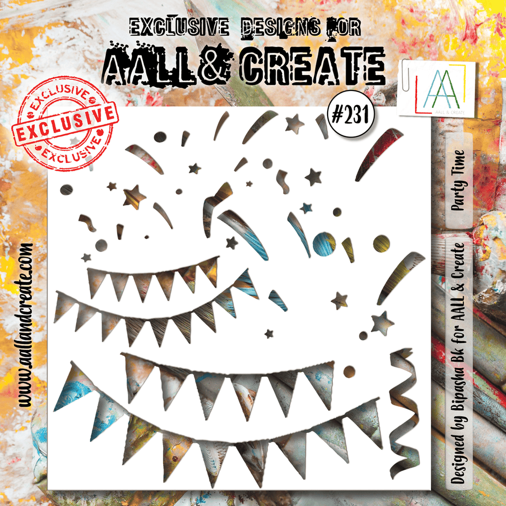AALL And Create - 6x6 Stencil - Party Time - #231