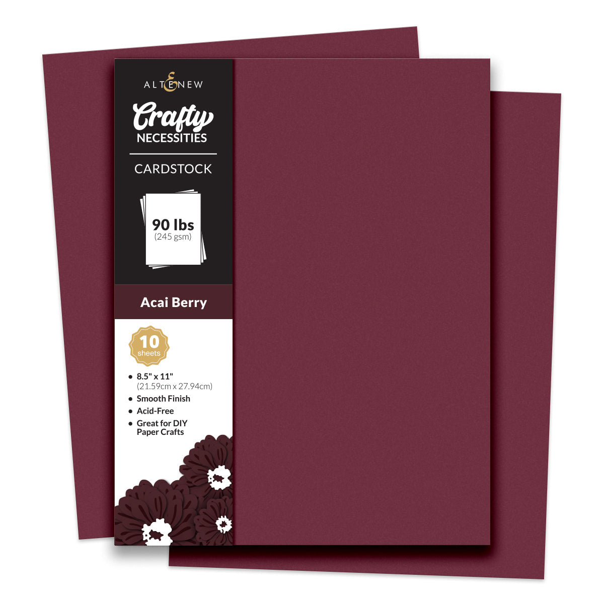Altenew - Crafty Necessities - Acai Berry Cardstock (10 sheets/set)