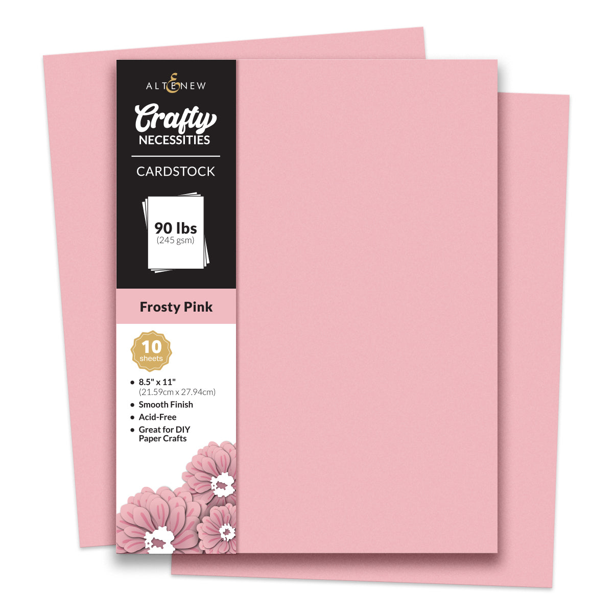 Altenew - Crafty Necessities - Frosty Pink Cardstock (10 sheets/set)