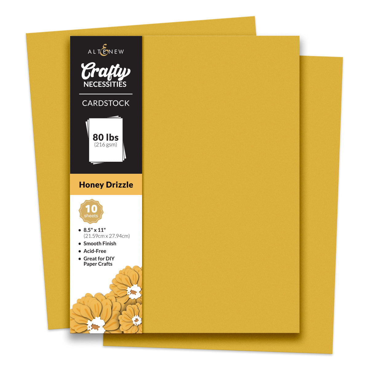 Altenew - Crafty Necessities - Honey Drizzle Cardstock (10 sheets/set)