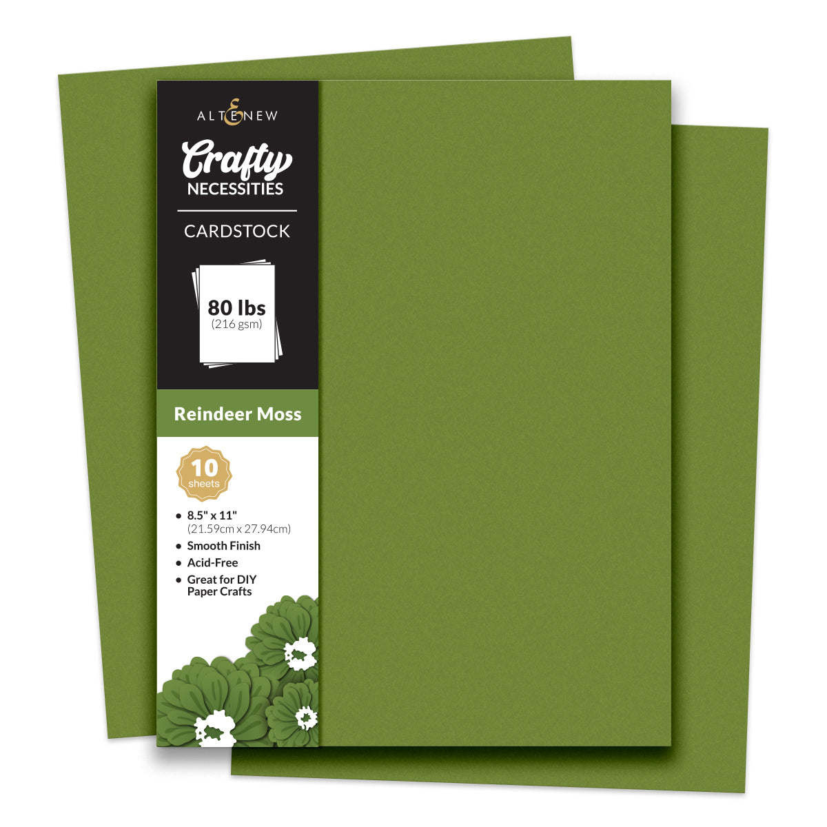 Altenew - Crafty Necessities - Reindeer Moss Cardstock (10 sheets/set)