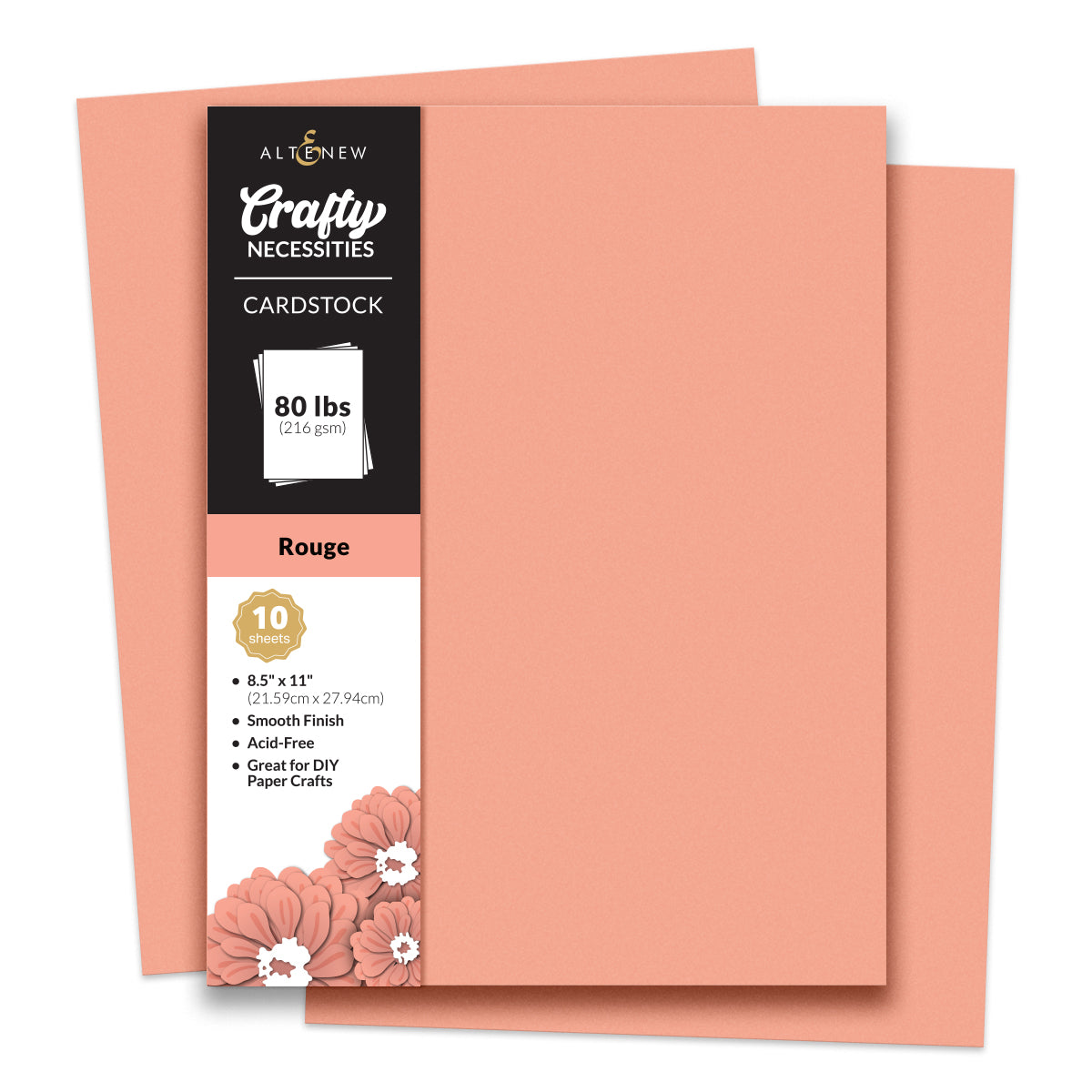 Altenew - Crafty Necessities - Rouge Cardstock (10 sheets/set)