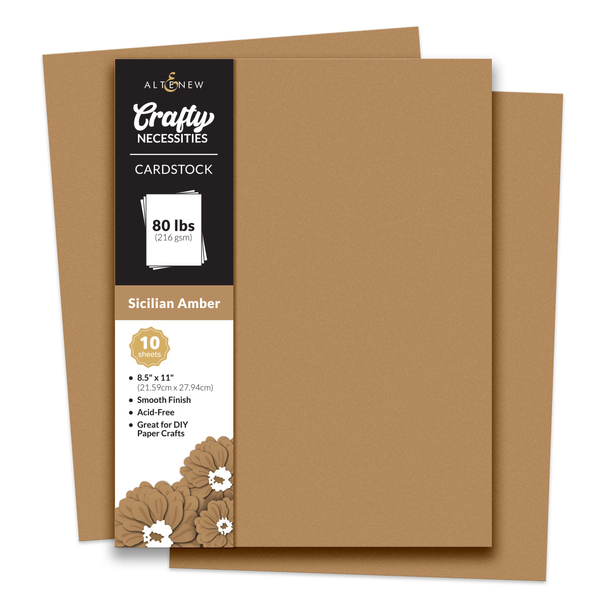 Altenew - Crafty Necessities - Sicilian Amber Cardstock (10 sheets/set)
