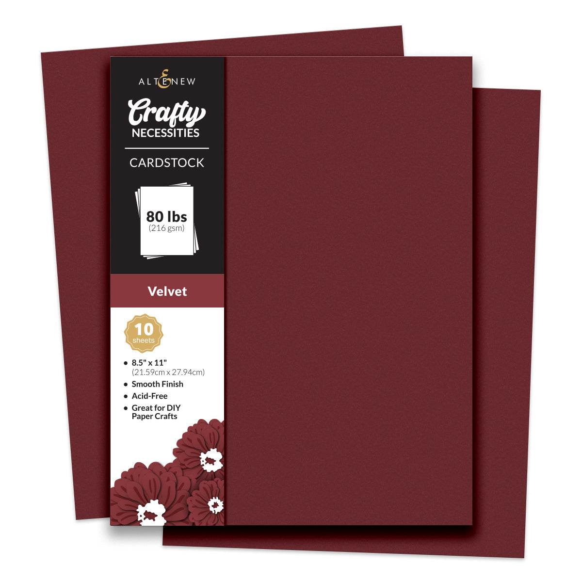 Altenew - Crafty Necessities - Velvet Cardstock (10 sheets/set)