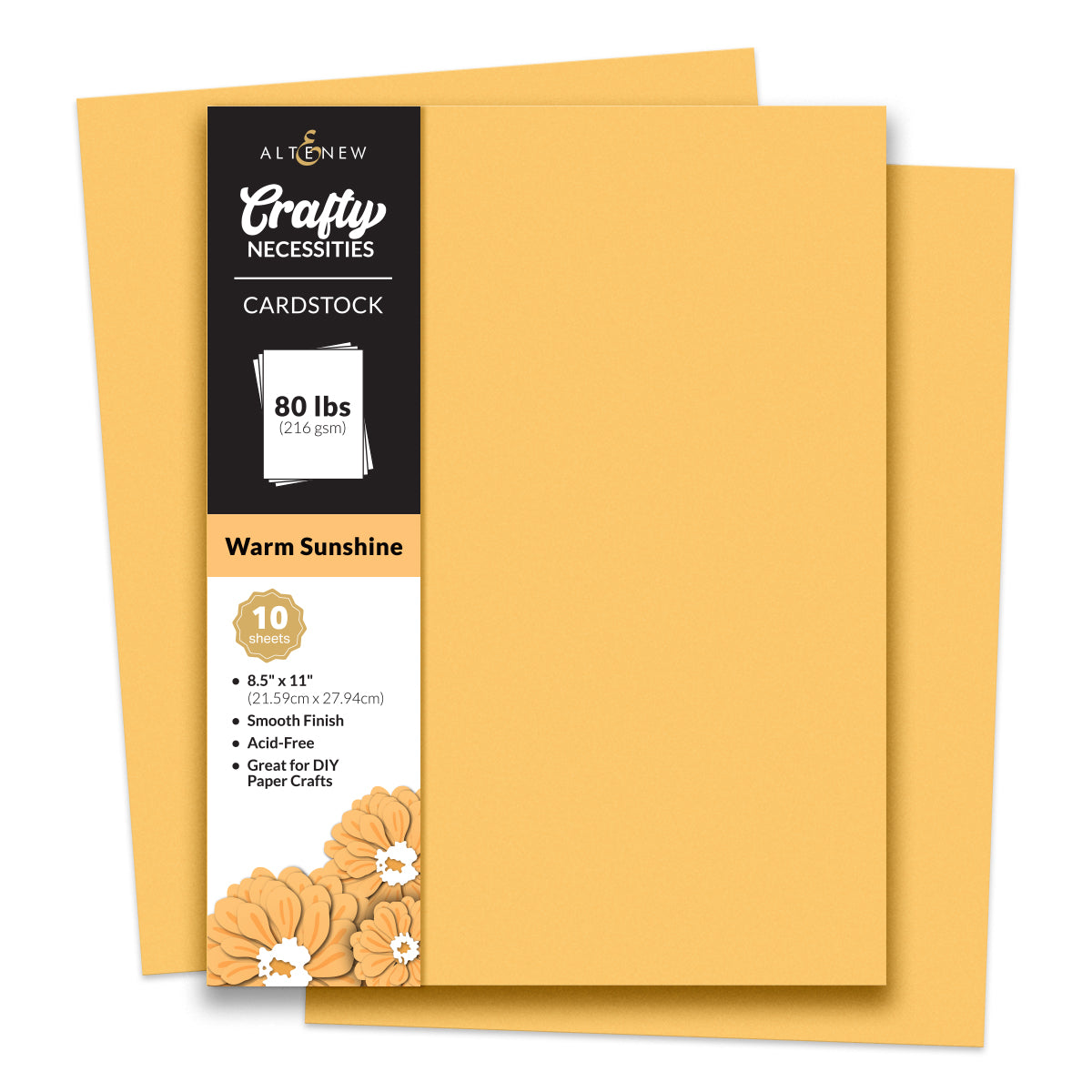 Altenew - Crafty Necessities - Warm Sunshine Cardstock (10 sheets/set)