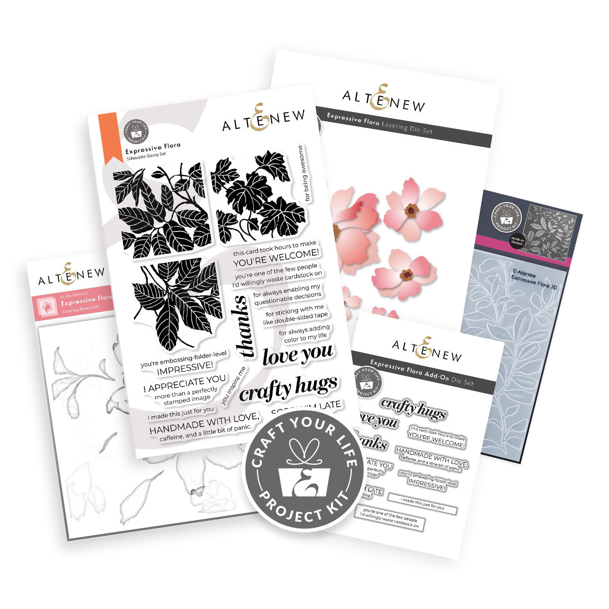 ***Pre-Order*** Altenew - Craft Your Life Project Kit: Expressive Flora & Add-on Die Bundle