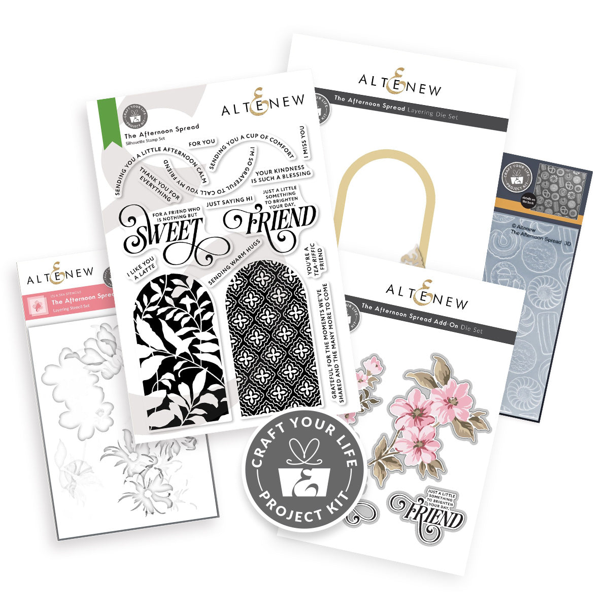 ***Pre-Order*** Altenew - Craft Your Life Project Kit: The Afternoon & Add-on Die Bundle