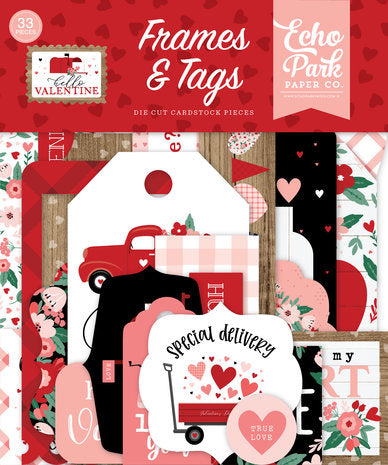 Echo Park - Hello Valentine - Frames & Tags