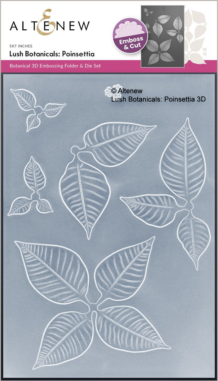 Altenew - Lush Botanicals: Poinsettia 3D Embossing Folder & Die Set