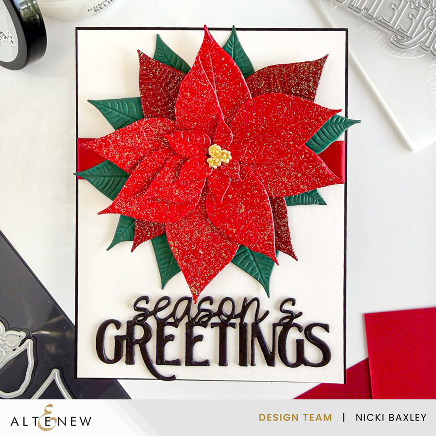Altenew - Lush Botanicals: Poinsettia 3D Embossing Folder & Die Set