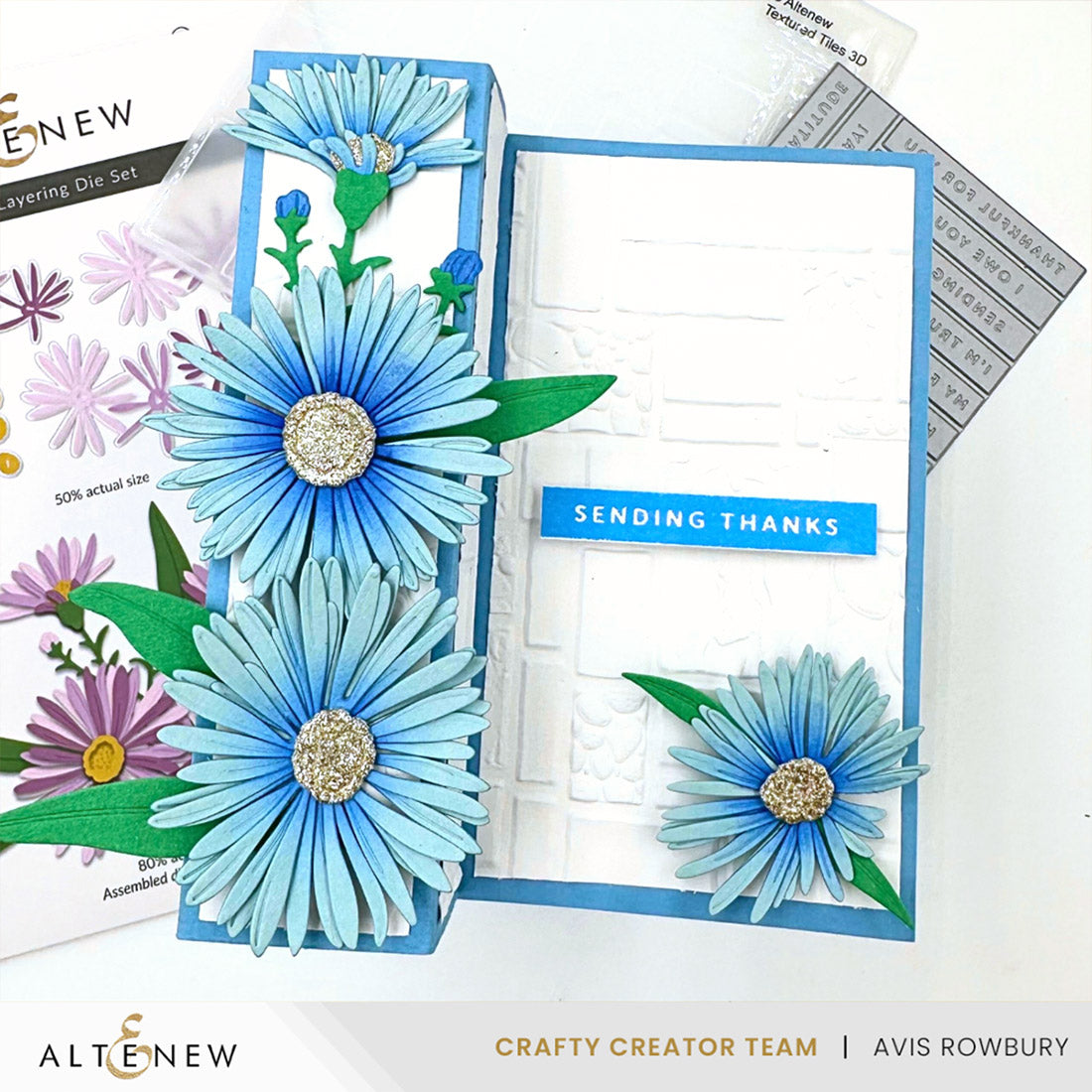 Altenew - Textured Tiles 3D Embossing Folder