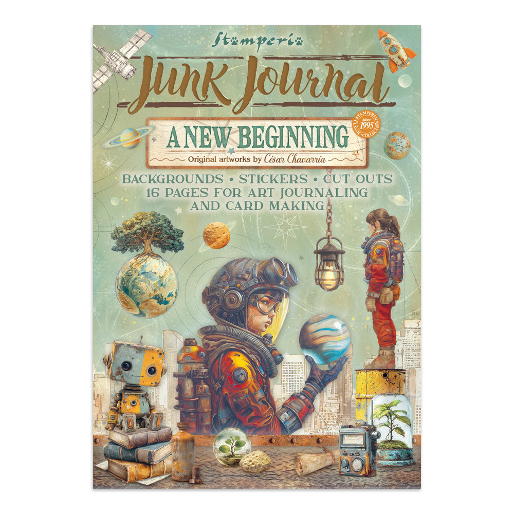 Stamperia - Printed Art Junk journal: stickers, cut-outs, backgrounds for Art and Craft - A new Beginning