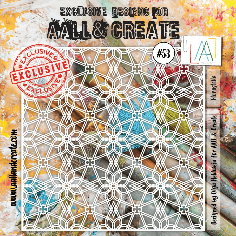 AALL & Create - 6"x6" Stencil - Florastella - #53