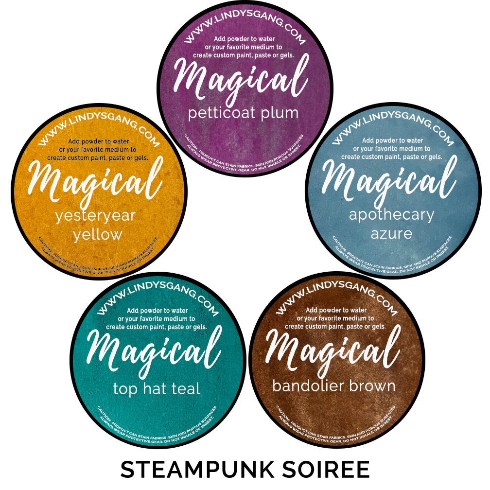 Lindy's Stamp Gang - Magicals - Shaker Set - Steampunk Soiree