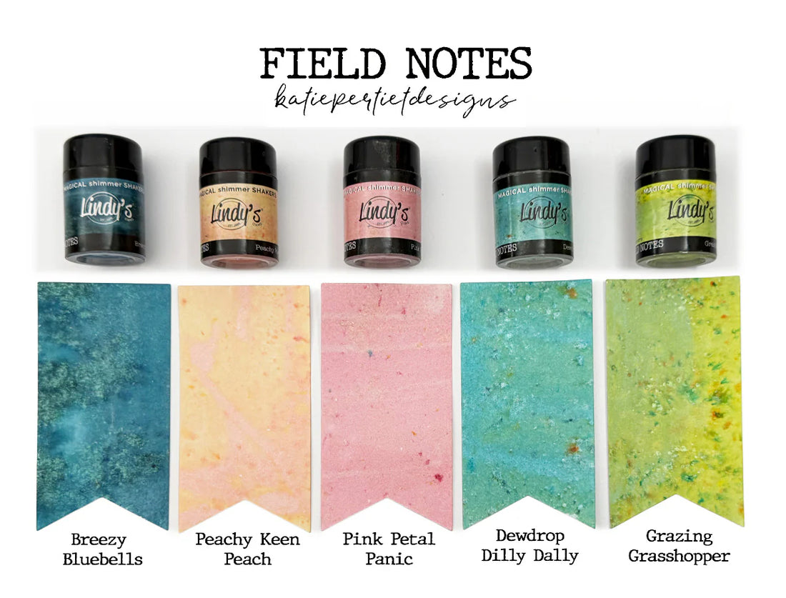 Lindy's Stamp Gang - Shimmer Magical - Shaker Set - Field Notes by Katie Pertiet Shimmer
