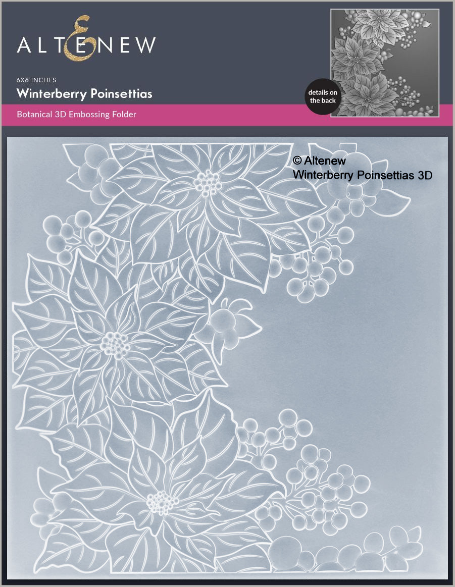 Altenew - Winterberry Poinsettias Embossing Folder