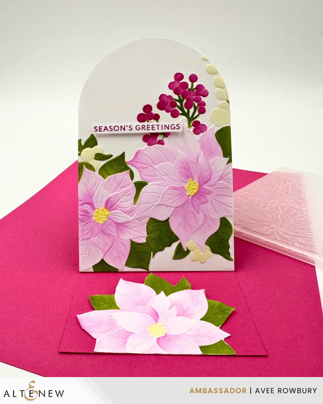Altenew - Winterberry Poinsettias Embossing Folder