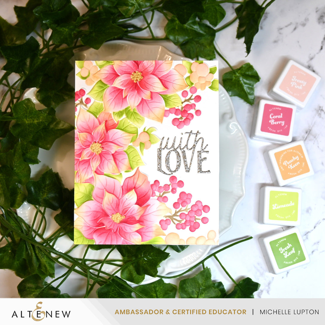 Altenew - Winterberry Poinsettias Embossing Folder