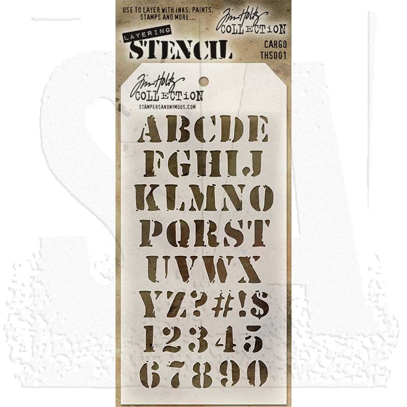 Tim Holtz - Stamper Anonymous - Layering Stencil - Cargo - THS001