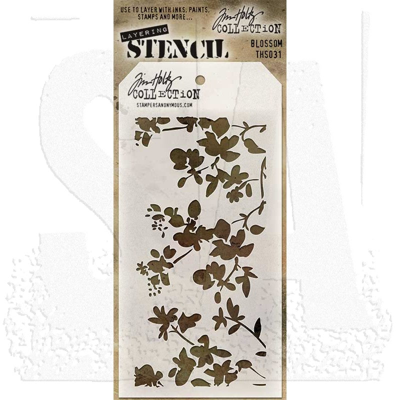 Tim Holtz - Stamper Anonymous - Layering Stencil - Blossom - THS031