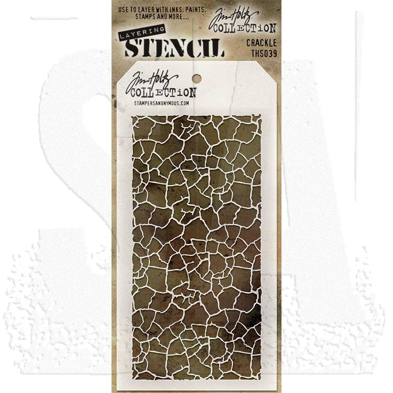 Tim Holtz - Stamper Anonymous - Layering Stencil - Crackle - THS039
