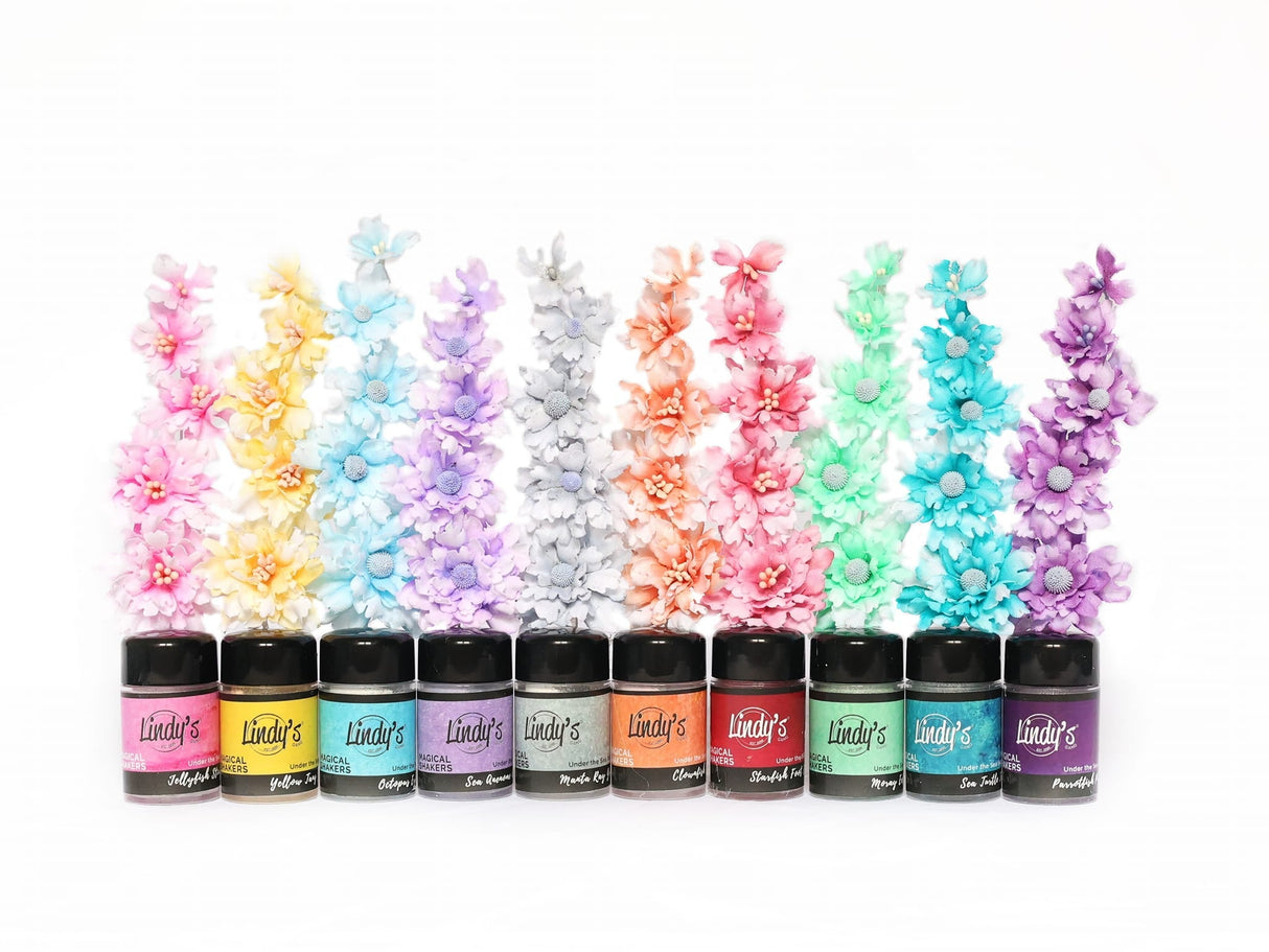 Lindy's Stamp Gang - Shimmer Magical - Shaker Set - Under the Sea 1 - Set 6