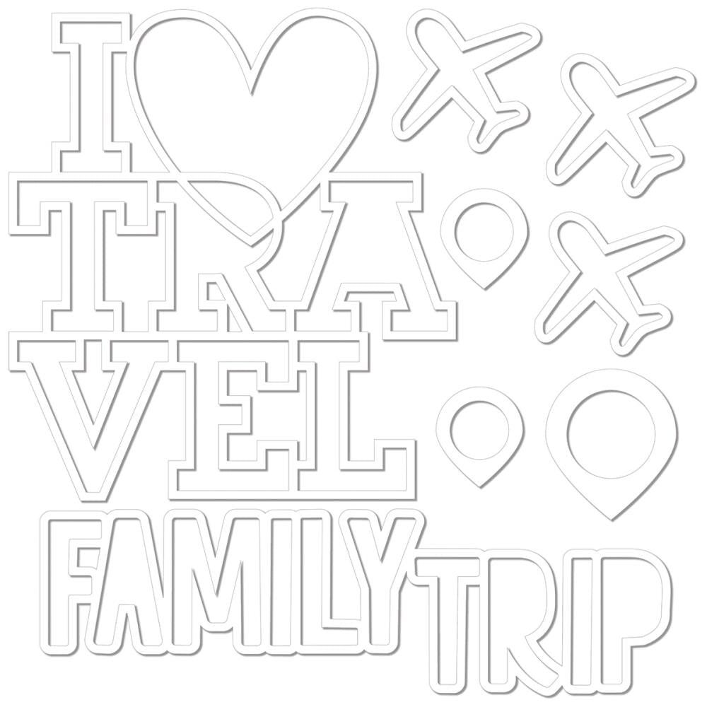 Bella Blvd - Time To Travel - Cut-Outs - I Love Travel