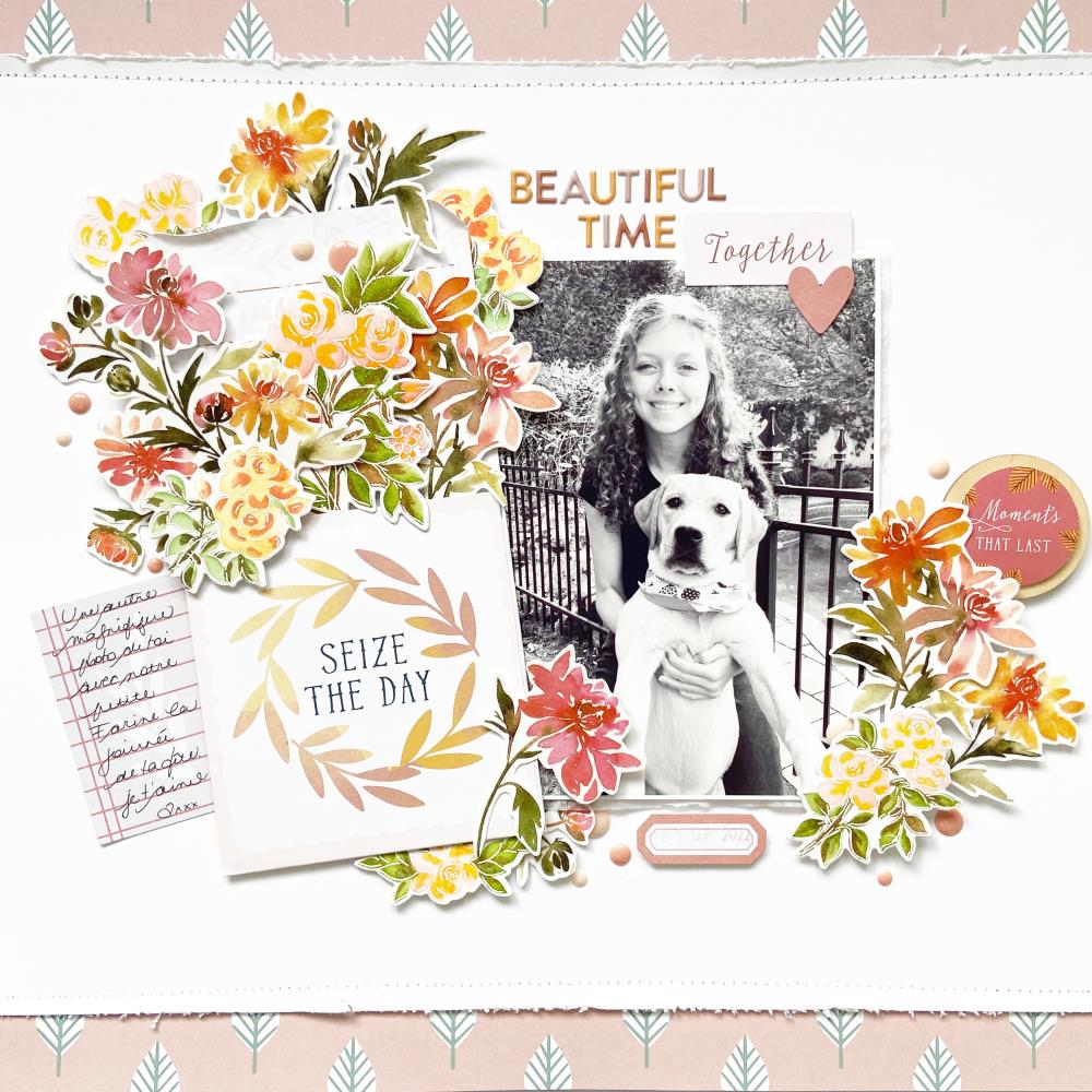 Pinkfresh Studio - Stencils 4"X9" - Chrysanthemum Layering