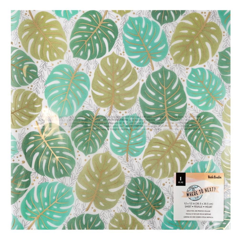 Vicki Boutin - Where To Next - Specialty Paper - Gold Foiled Vellum