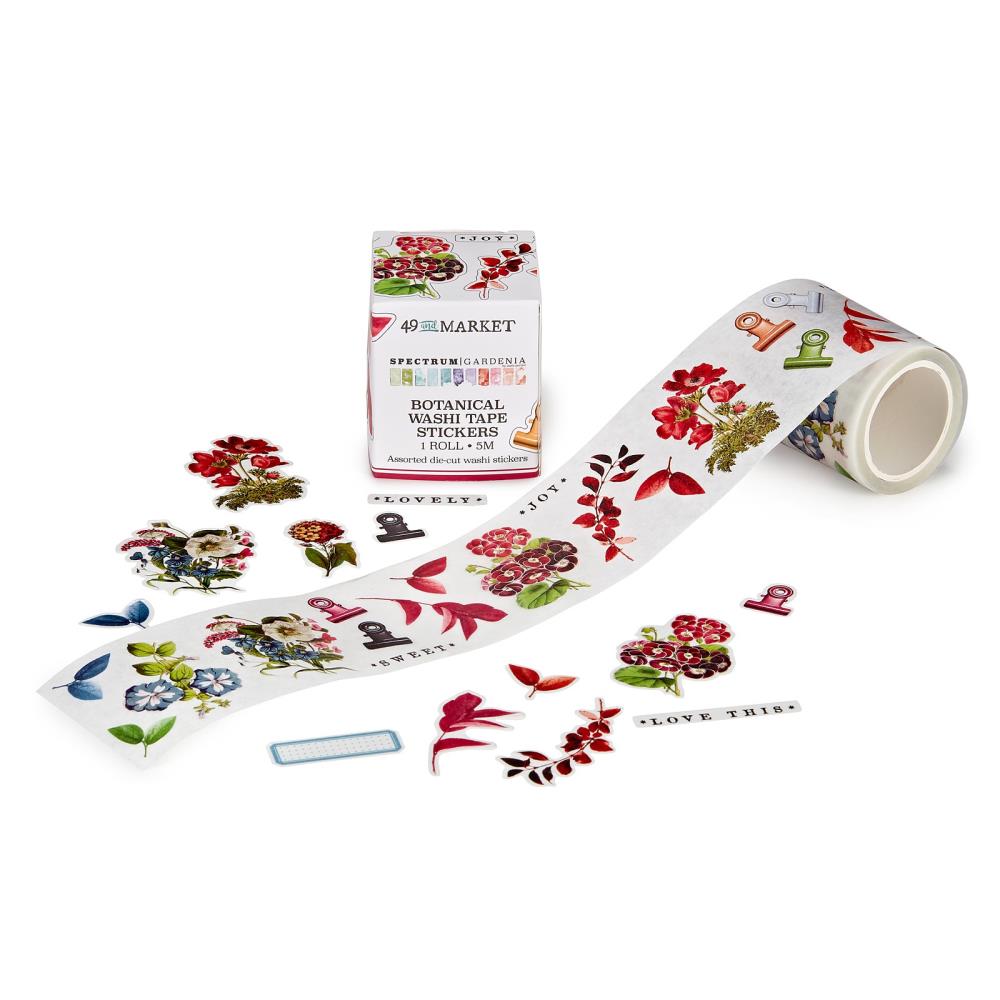 49 And Market - Spectrum Gardenia - Washi Sticker Roll - Botanical