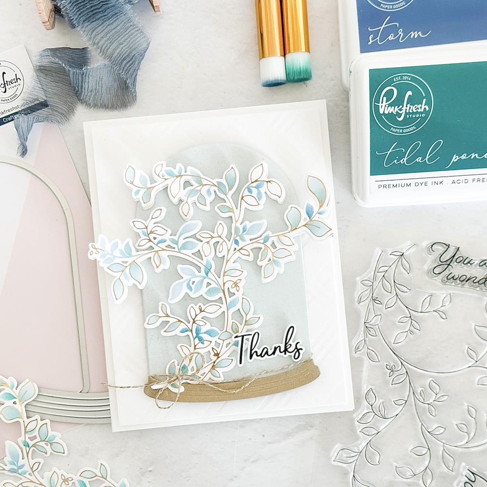 Pinkfresh Studio - Clear Stamp Set 4"X6" - Delicate Foliage
