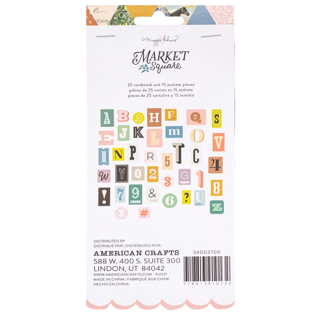 Maggie Holmes - Market Square - ALPHA DIE CUTS (40 PIECE)