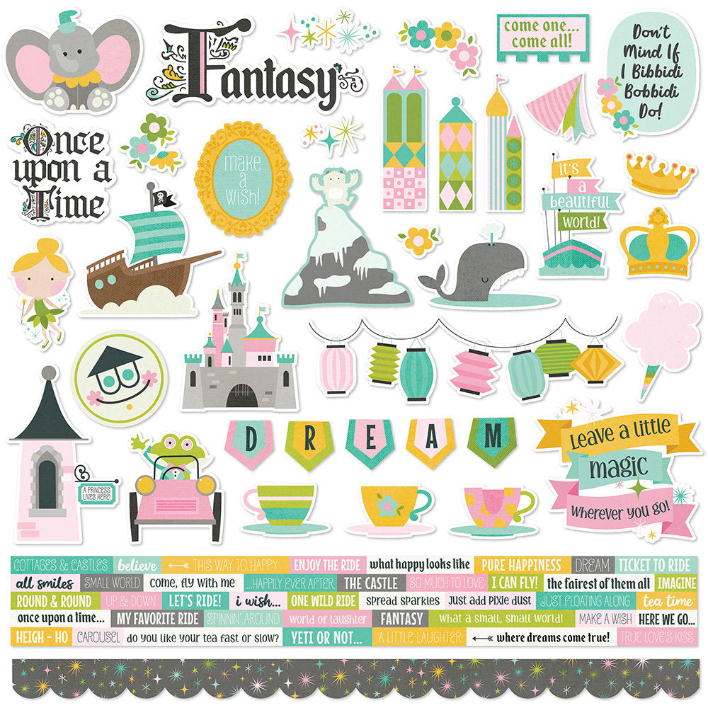 Simple Stories - Say Cheese Fantasy At the Park - 12 x 12 Cardstock Stickers