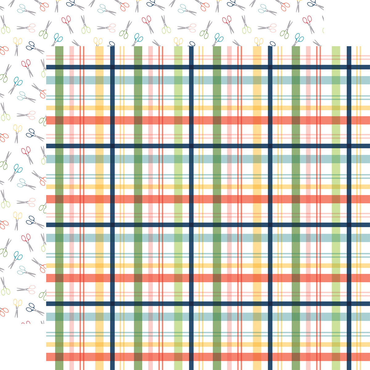 Echo Park - Craft & Create - 12 x 12 Paper - Makers Plaid