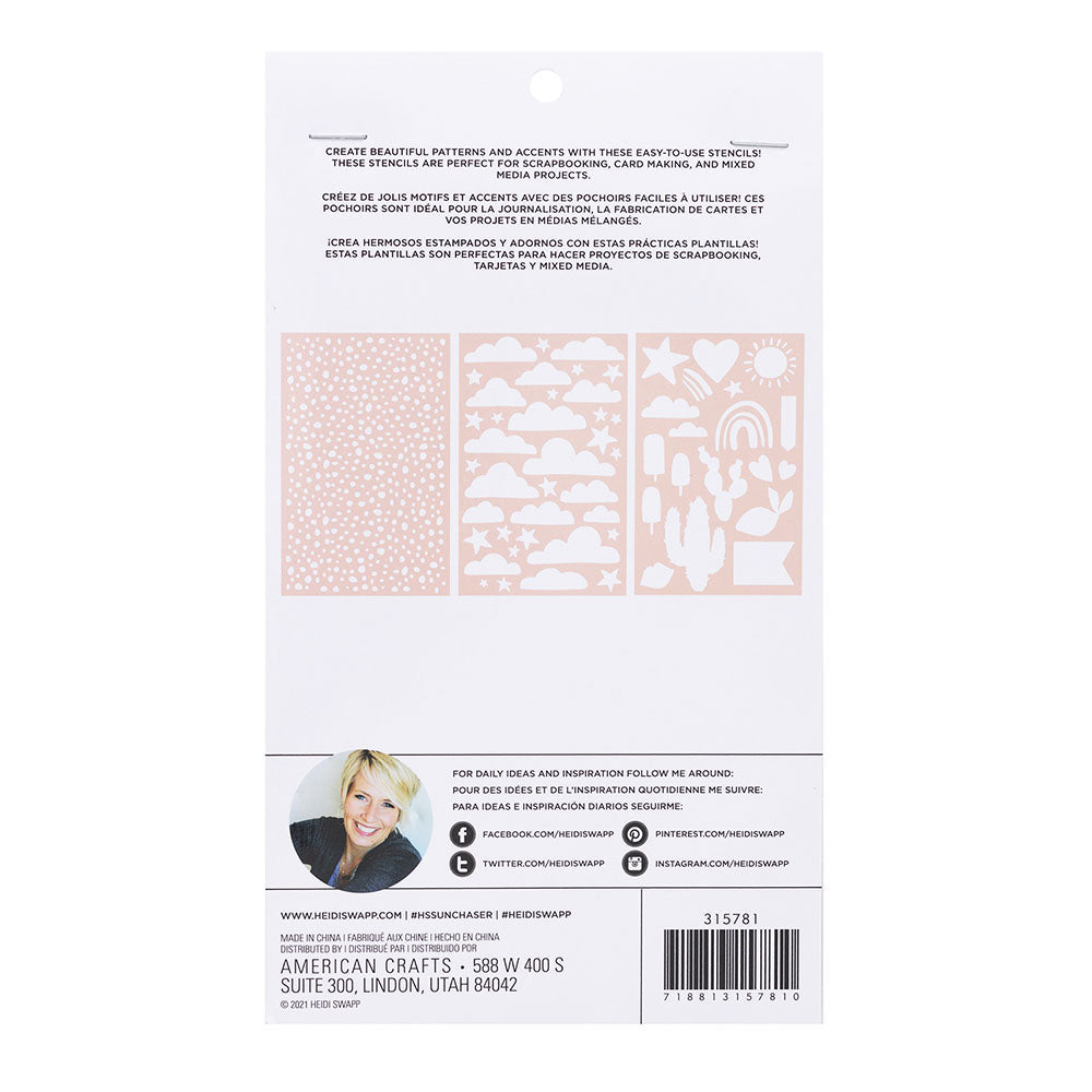Heidi Swapp - Sun Chaser - Stencils