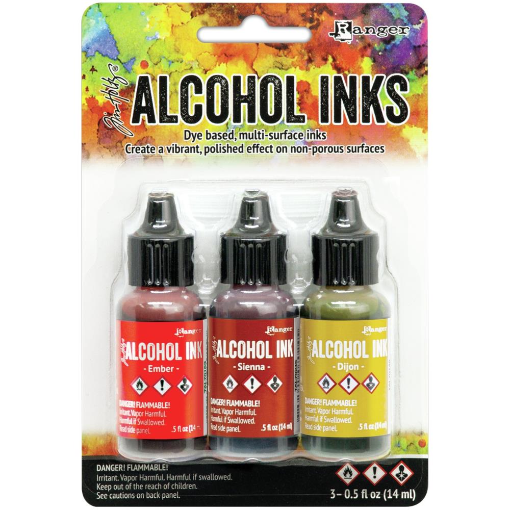 Tim Holtz - Alcohol Ink 3/Pkg - Orange/Yellow Spectrum