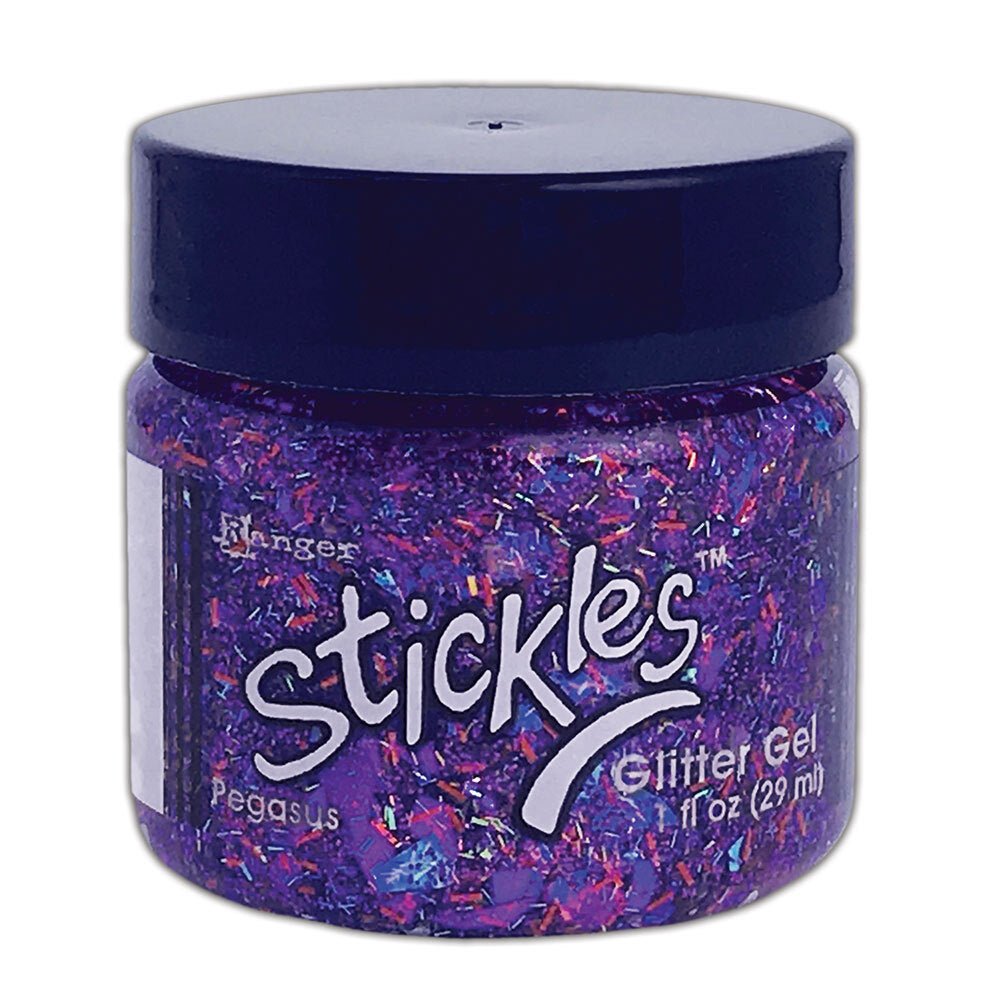 Ranger Stickles Glitter Gel – Flare Solare, Barattolo 29,6 Ml, Gel Brillantino Per Scrapbooking E Mixed Media