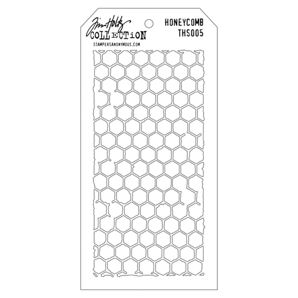 Tim Holtz - Stampers Anonymous - Layering Stencil - Honeycomb
