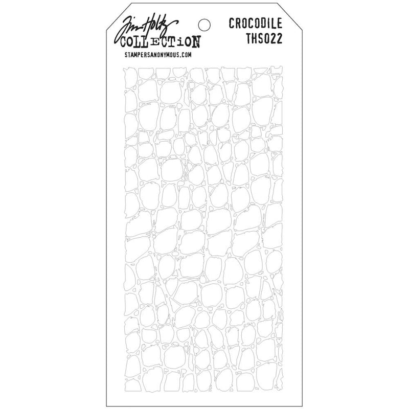 Tim Holtz - Stampers Anonymous - Layering Stencil - Crocodile