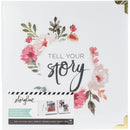 Heidi Swapp - Storyline 3 D-Ring Album 8.5"X11" - White Floral