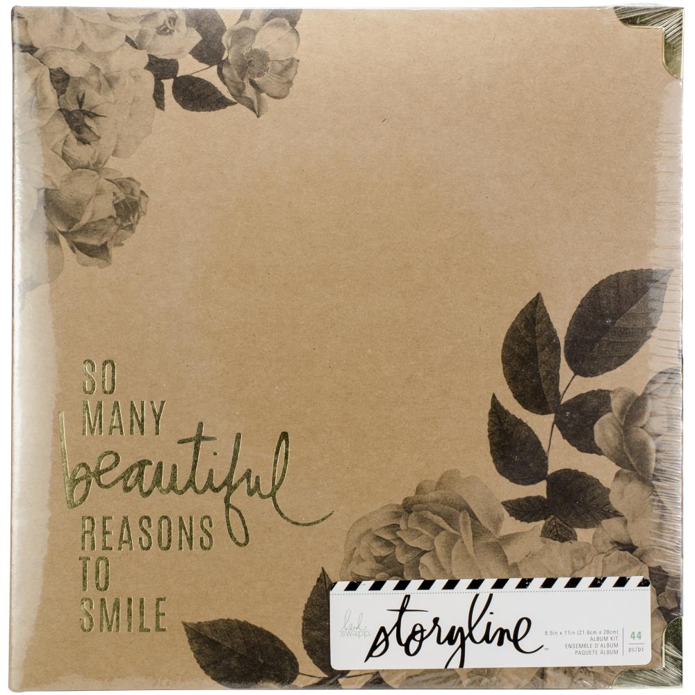Heidi Swapp - Storyline 3 D-Ring Album 8.5"X11" - Floral