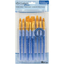 Crafter's Choice - Gold Taklon Brush Value Pack - 15/Pkg