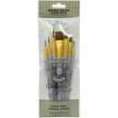 Crafter's Choice - Black Taklon Flat Brush Value Pack - 7/Pkg